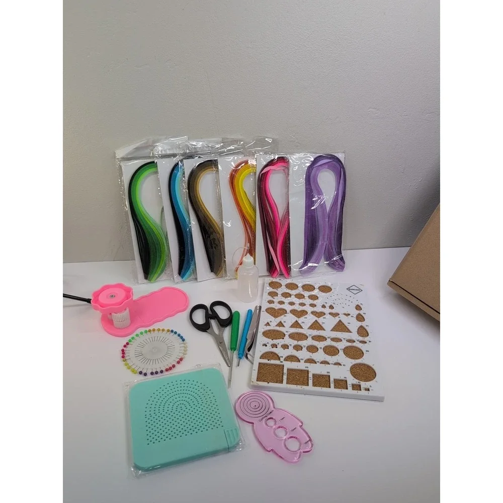 15pcs /set Paper Quilling Tool Set Template Comb Board Paper